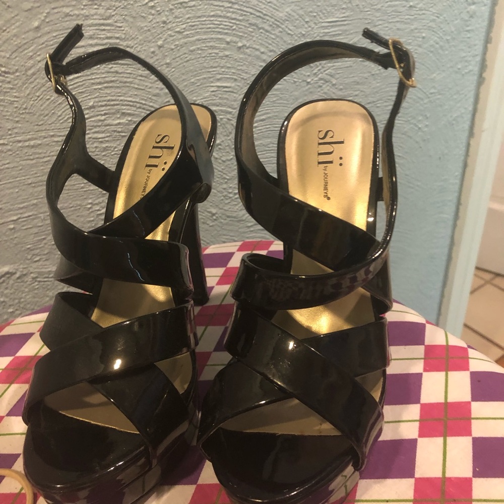 5’ Strappy Black Heels